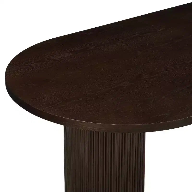 Christopher Knight Home Anand Modern 7 Piece Rubberwood Linen Upholstered Dining Set with Oval Pedestal Table