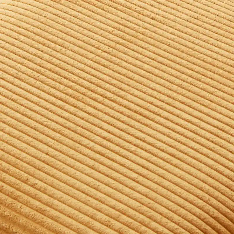 Fauteuil Club classique en velours côtelé avec Ottomane
