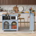 Ilot de cuisine roulant avec table extensible