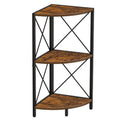 Étagère d'angle avec cadre en métal - 11,8P x 11,8L x 26,9H
