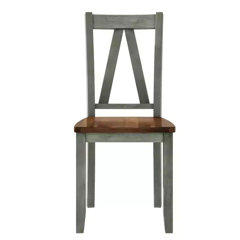 Farmhouse 6-Piece Wood Dining Table Set with Long Bench and 4 Dining Chairs-ModernLuxe