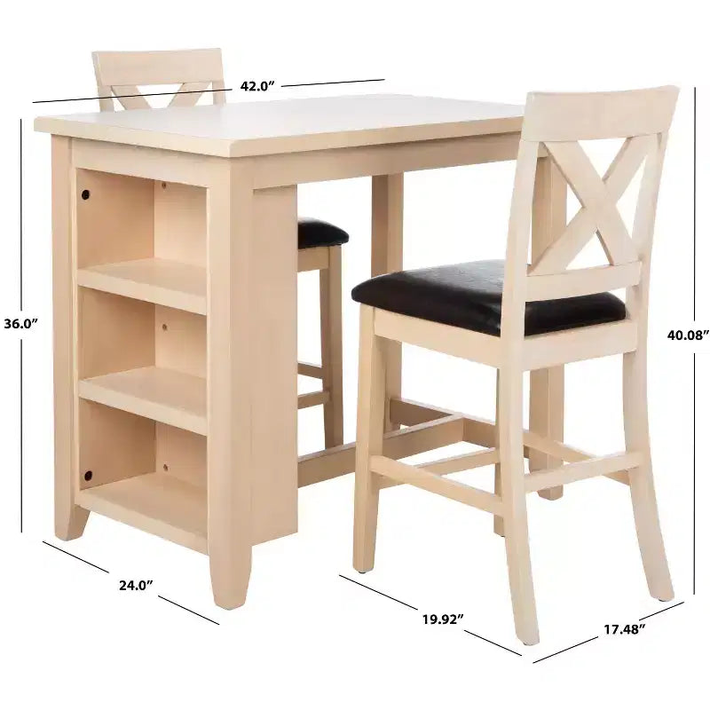 Everest 3 Piece Pub Set - DNS9203 - Safavieh