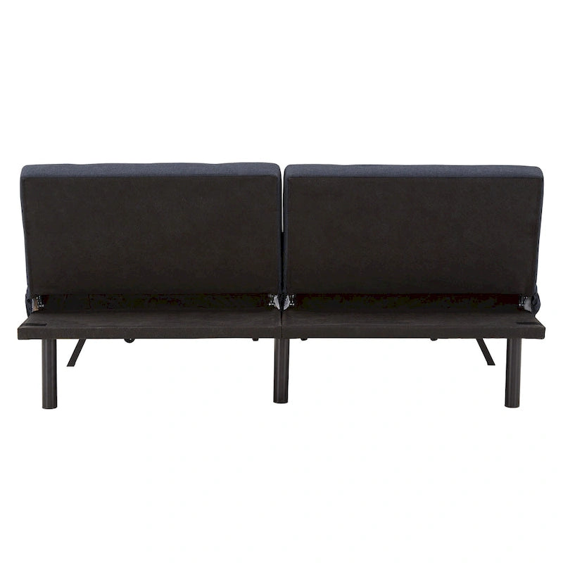 Futon convertible en tissu capitonné, 8 po, pleine grandeur