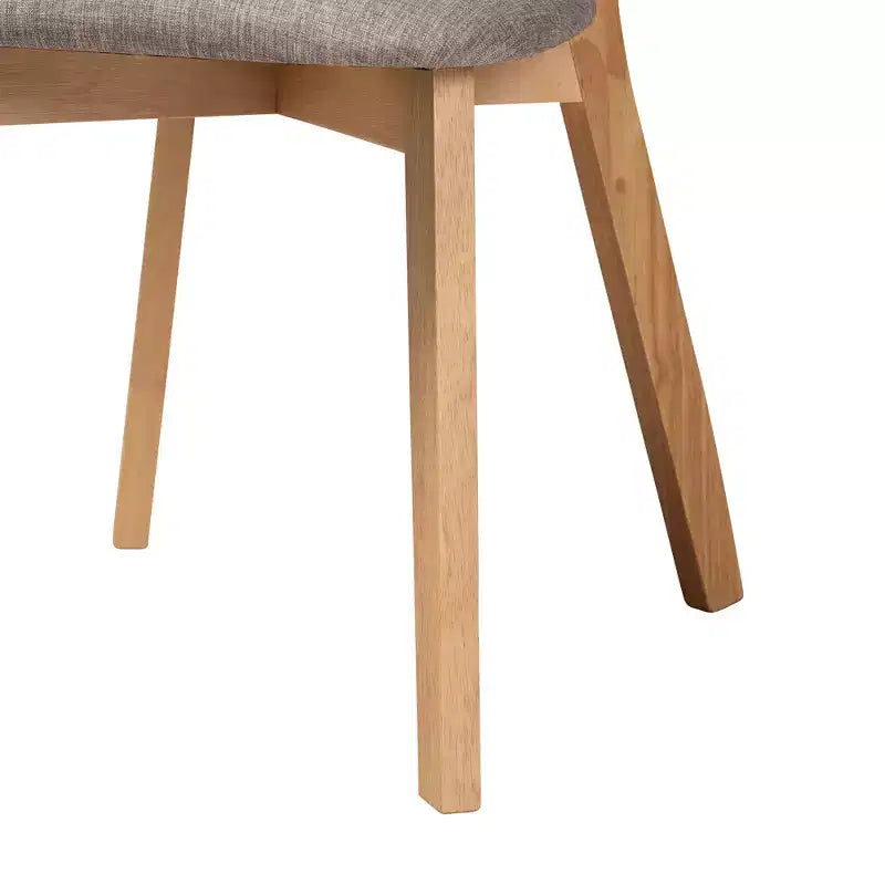 Baxton Studio Dannell Mid-Century Modern Wood 5-Piece Dining Set