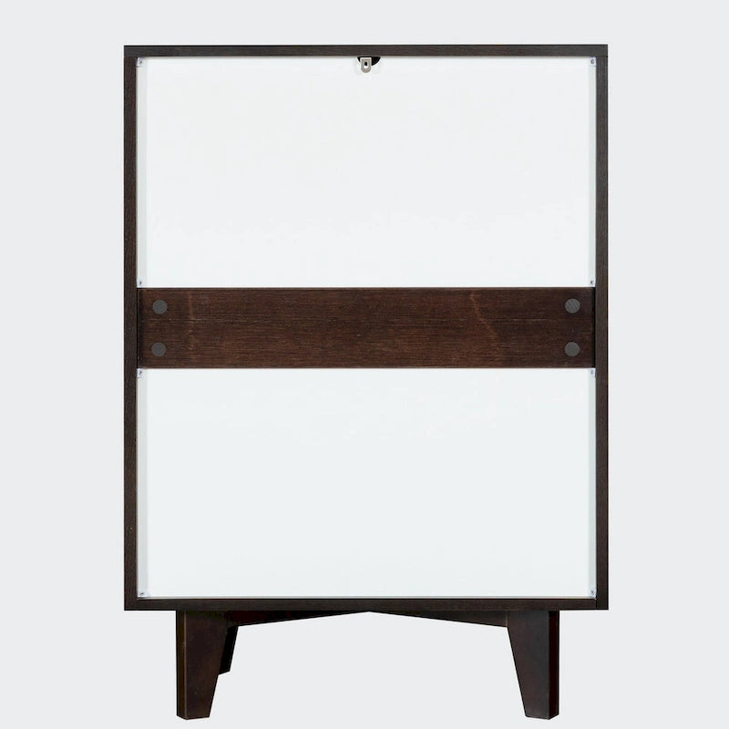 Commode à 4 tiroirs avec poignées rondes rétro