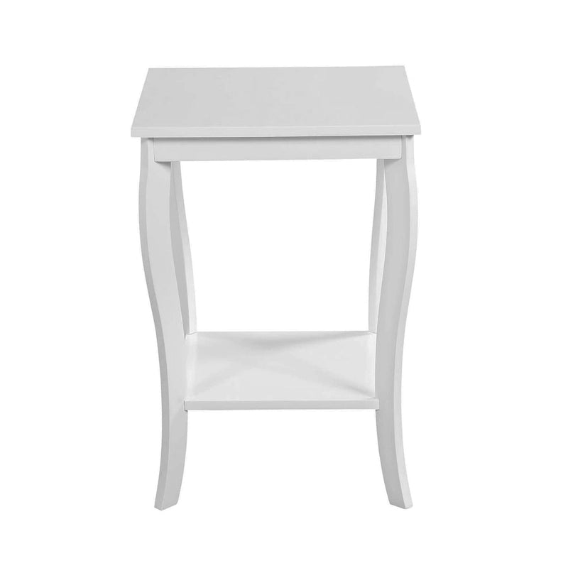 Table d'appoint carrée avec étagère