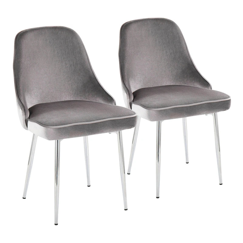 Chaise de salle à manger contemporaine (Lot de 2)