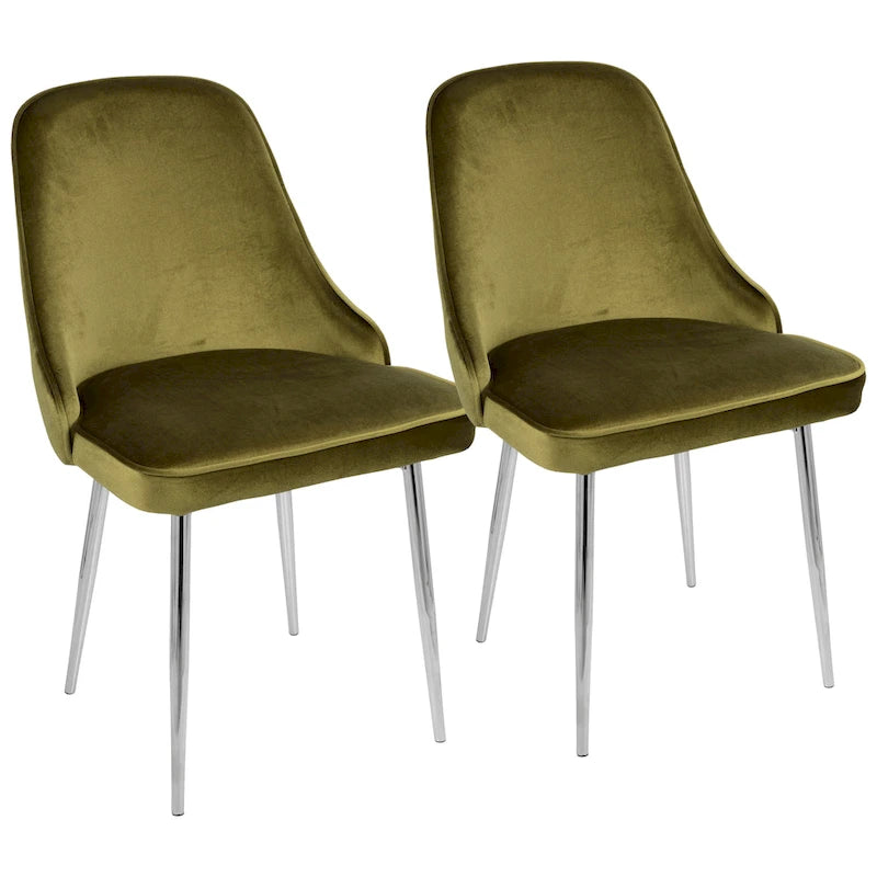 Chaise de salle à manger contemporaine (Lot de 2)