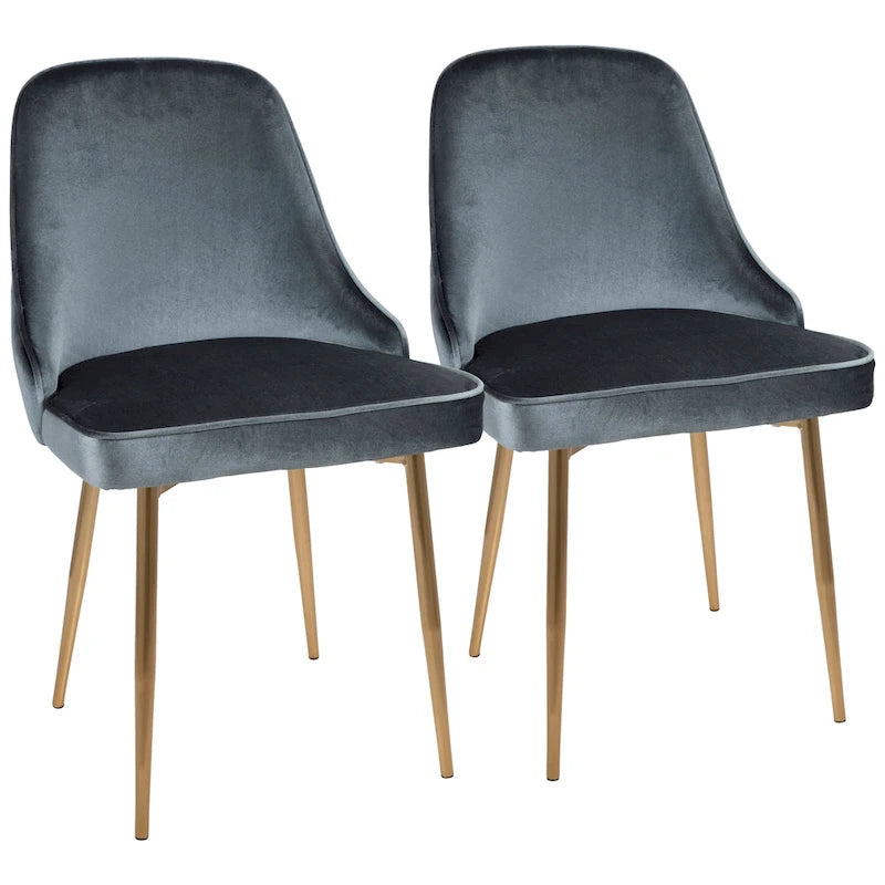 Chaise de salle à manger contemporaine (Lot de 2)