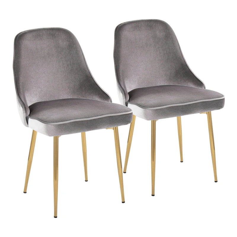 Chaise de salle à manger contemporaine (Lot de 2)
