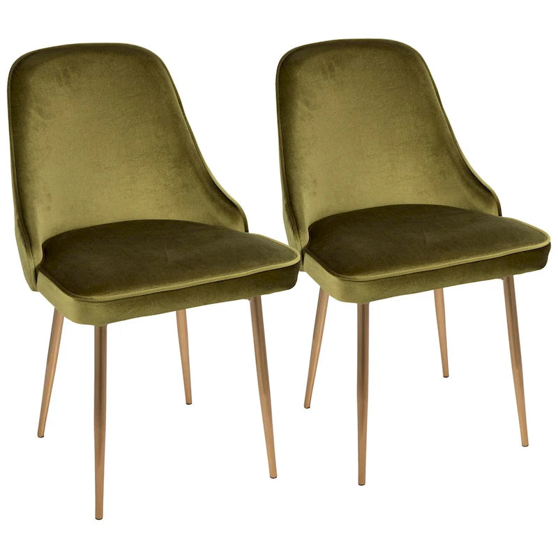 Chaise de salle à manger contemporaine (Lot de 2)