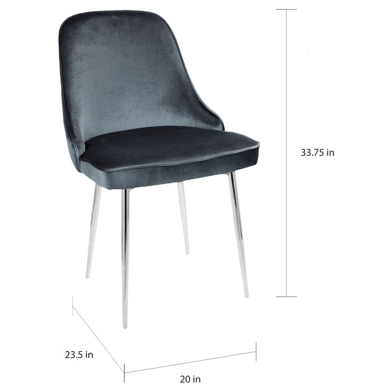 Chaise de salle à manger contemporaine (Lot de 2)