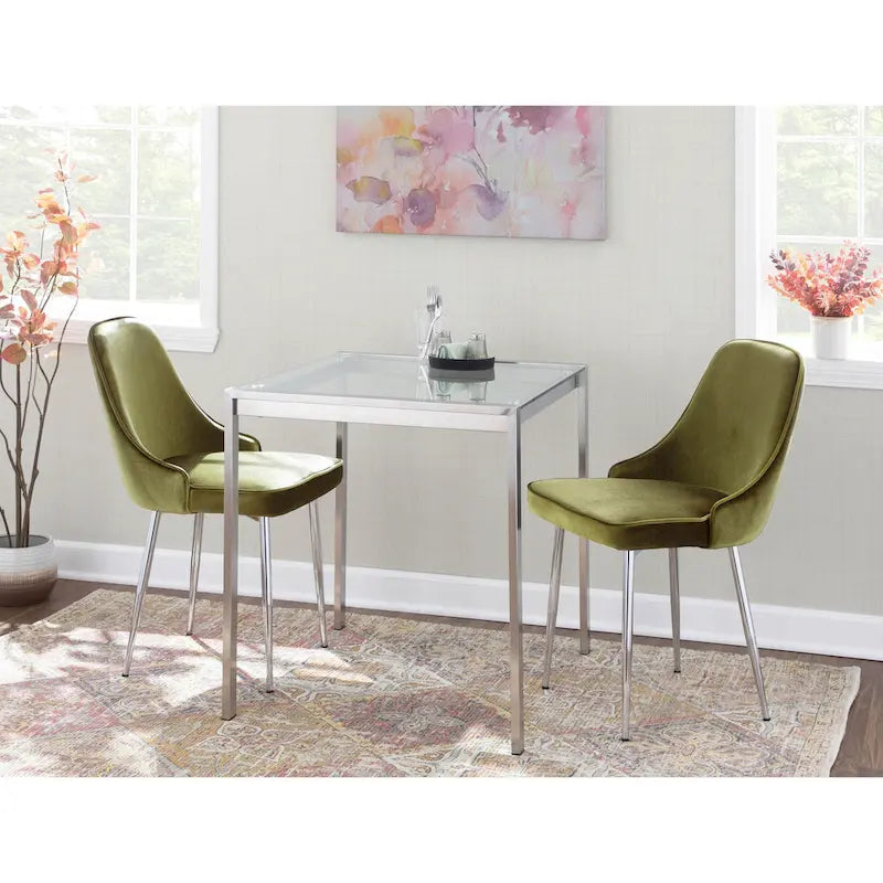 Chaise de salle à manger contemporaine (Lot de 2)