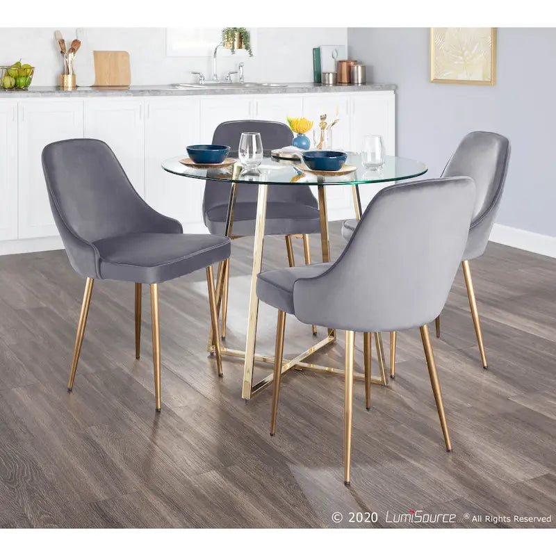 Chaise de salle à manger contemporaine (Lot de 2)