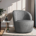 Fauteuil d'appoint confortable pivotant rond pour le salon
