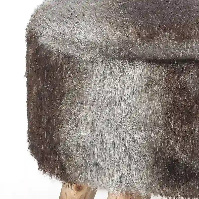 Pouf rembourré moderne rond en tissu