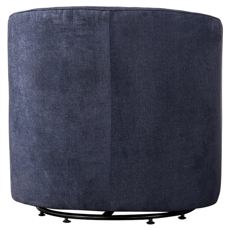 Fauteuil tonneau pivotant en tissu