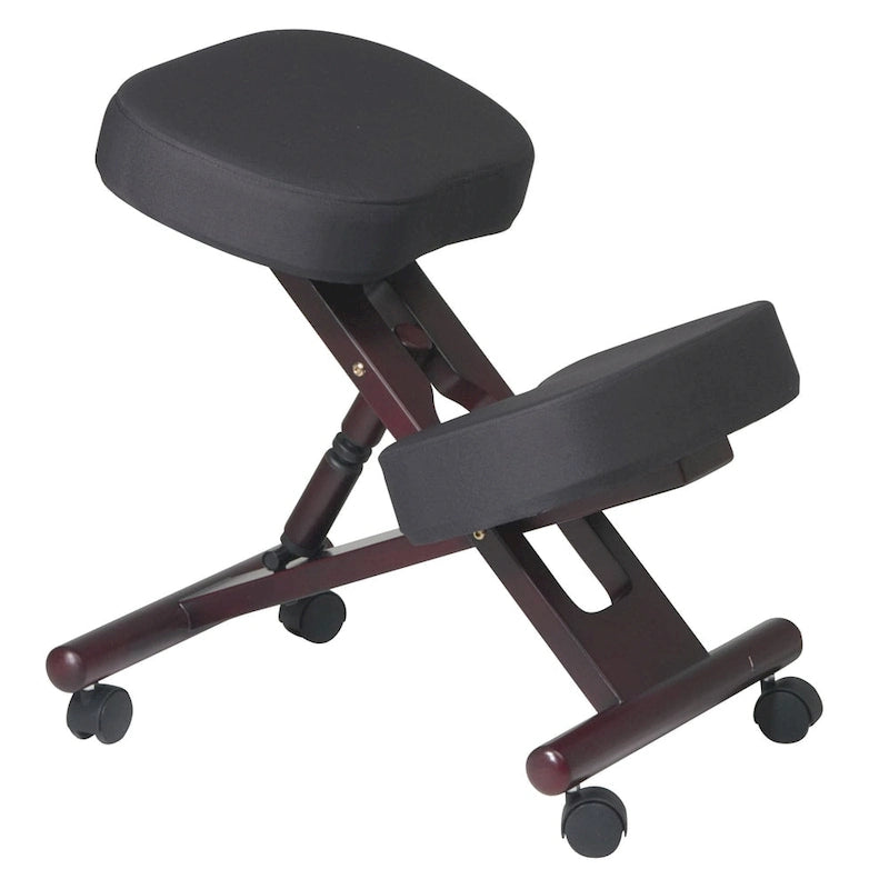 Chaise à genoux ergonomique en bois et mousse à mémoire de forme