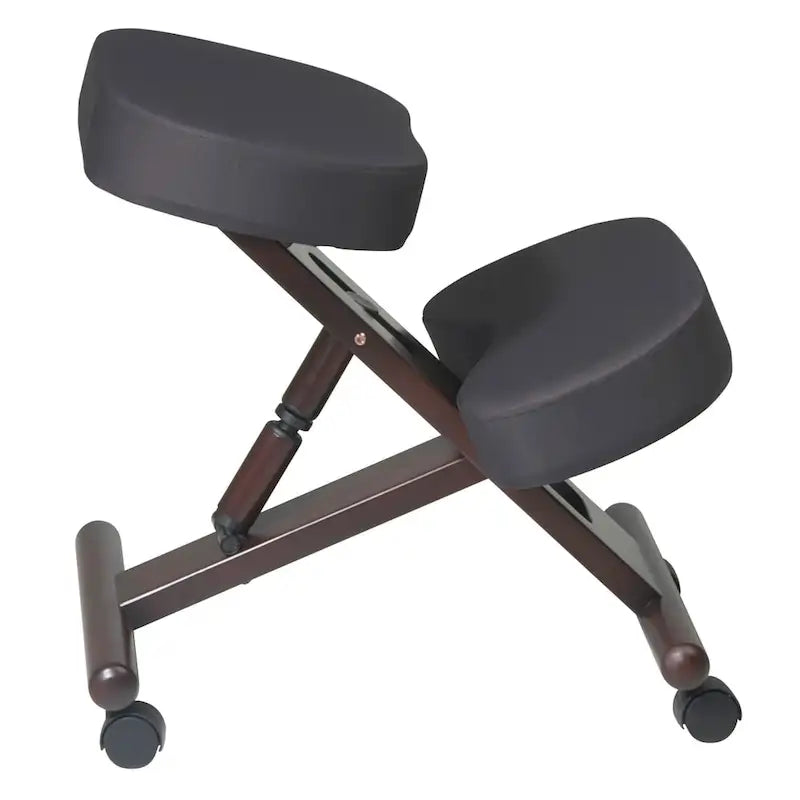 Chaise à genoux ergonomique en bois et mousse à mémoire de forme