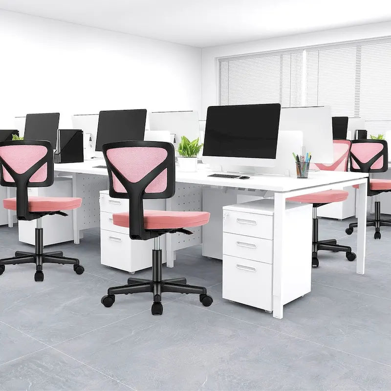 Chaise de bureau sans accoudoirs avec dossier