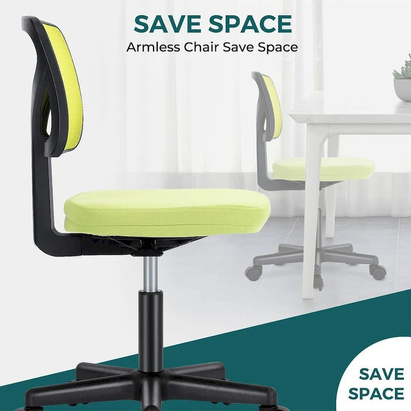 Chaise de bureau sans accoudoirs avec dossier