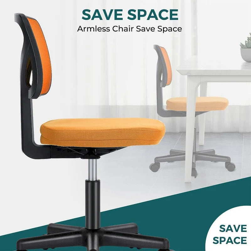 Chaise de bureau sans accoudoirs avec dossier