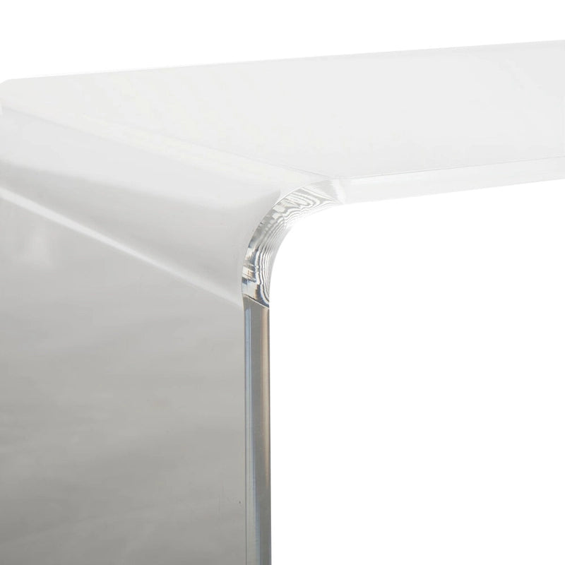 Table Basse en Acrylique Transparent - 35,4 x 17,7 x 13,8 - 35Lx18Px14H