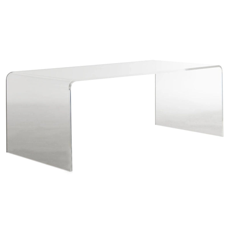 Table Basse en Acrylique Transparent - 35,4 x 17,7 x 13,8 - 35Lx18Px14H