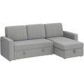Canapé d'angle réversible avec lit gigogne et rangement - 83x 57.5x33
