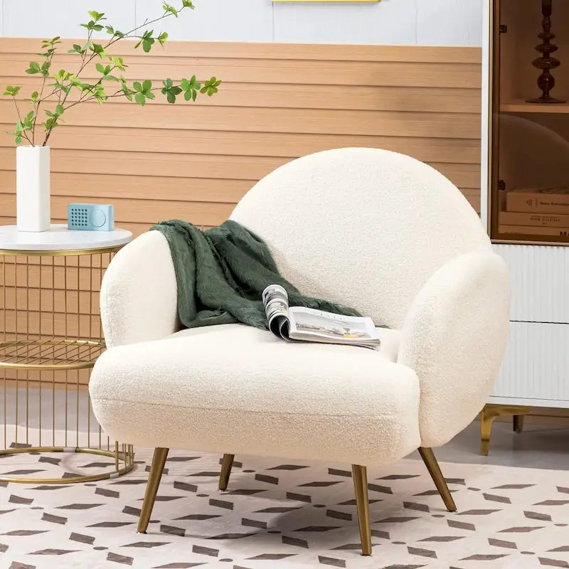 Fauteuil d'appoint moderne rembourré pour salon, chambre à coucher