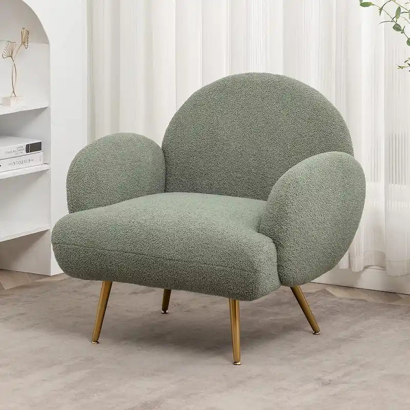 Fauteuil d'appoint moderne rembourré pour salon, chambre à coucher