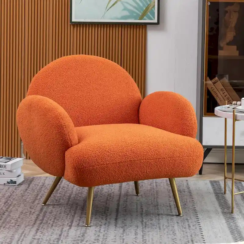 Fauteuil d'appoint moderne rembourré pour salon, chambre à coucher