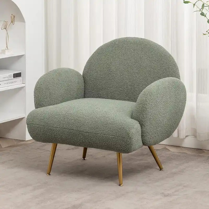 Fauteuil d'appoint moderne rembourré pour salon, chambre à coucher