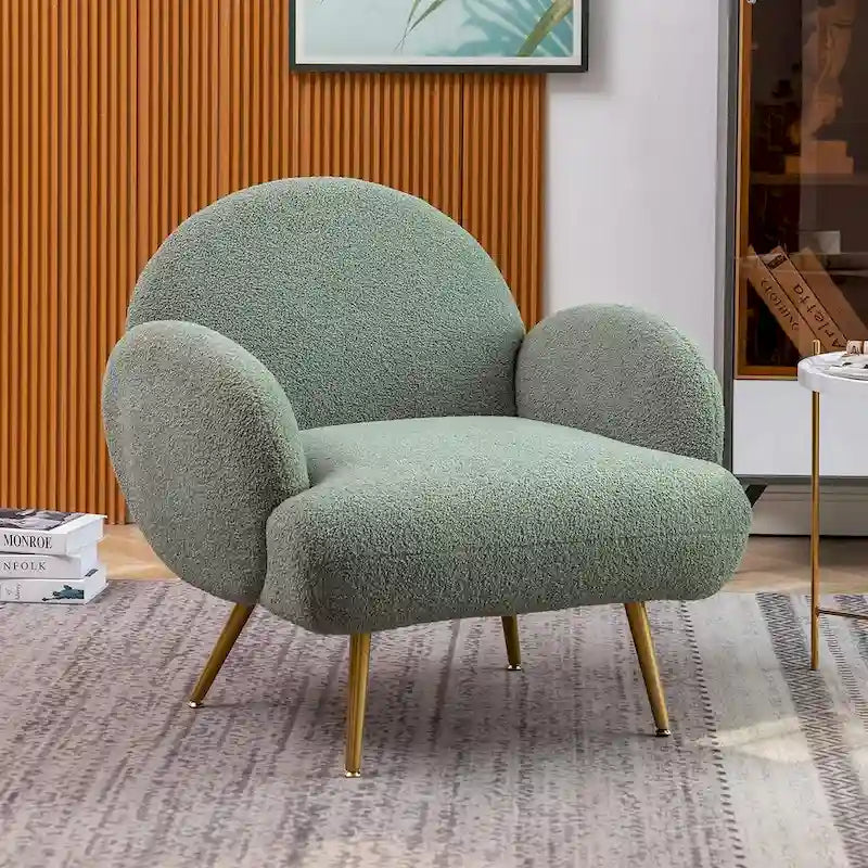 Fauteuil d'appoint moderne rembourré pour salon, chambre à coucher