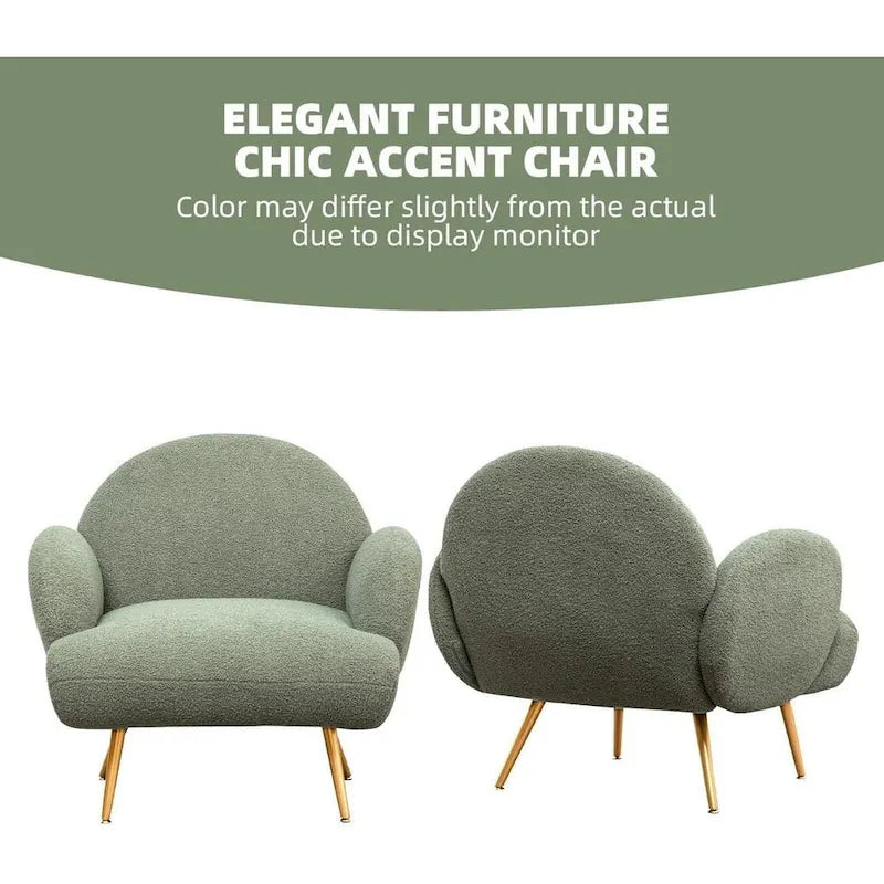 Fauteuil d'appoint moderne rembourré pour salon, chambre à coucher