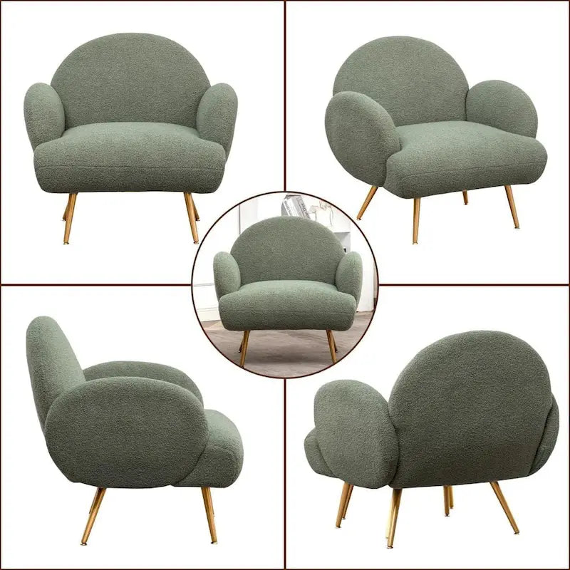 Fauteuil d'appoint moderne rembourré pour salon, chambre à coucher