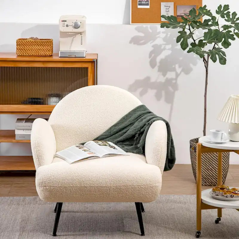 Fauteuil d'appoint moderne rembourré pour salon, chambre à coucher