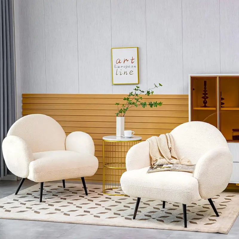Fauteuil d'appoint moderne rembourré pour salon, chambre à coucher