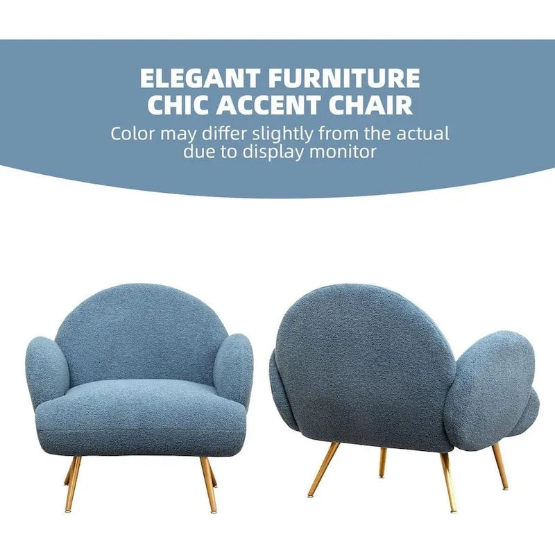 Fauteuil d'appoint moderne rembourré pour salon, chambre à coucher