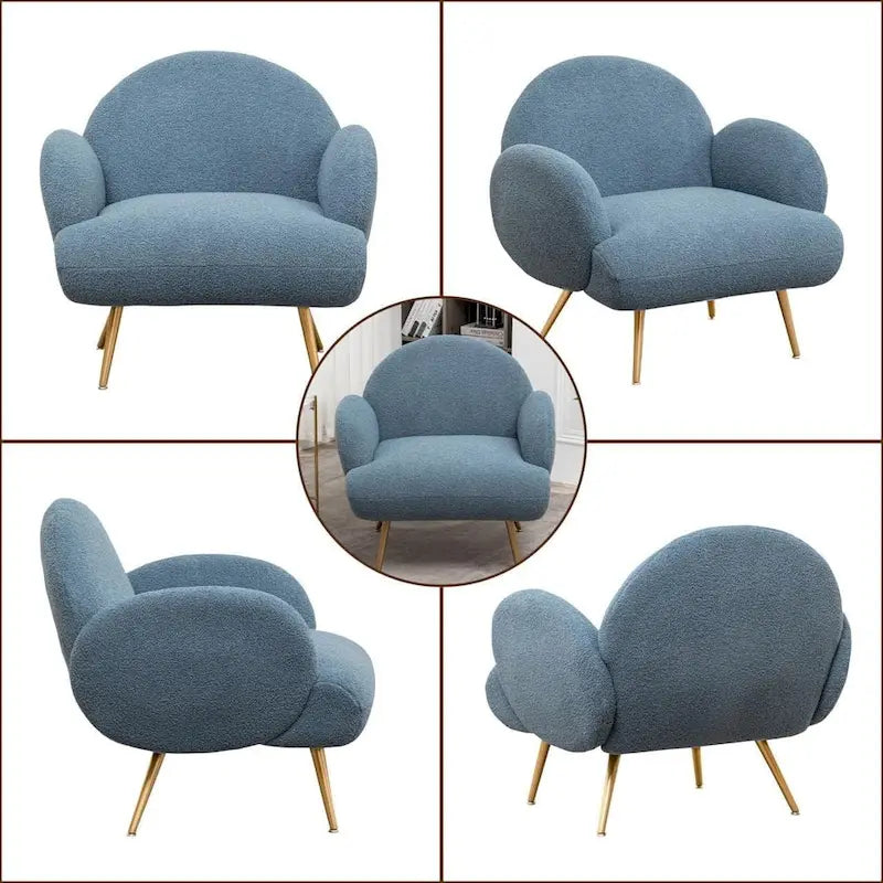 Fauteuil d'appoint moderne rembourré pour salon, chambre à coucher