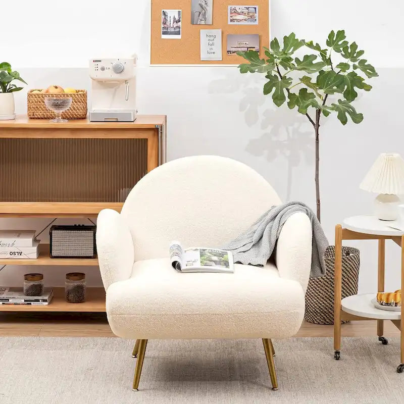 Fauteuil d'appoint moderne rembourré pour salon, chambre à coucher