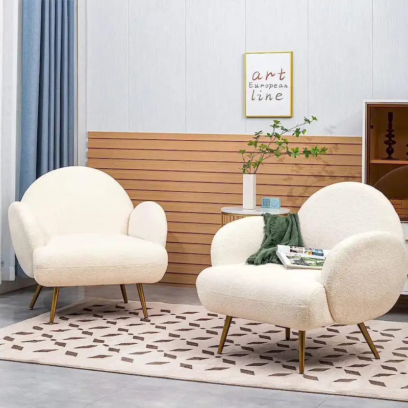Fauteuil d'appoint moderne rembourré pour salon, chambre à coucher