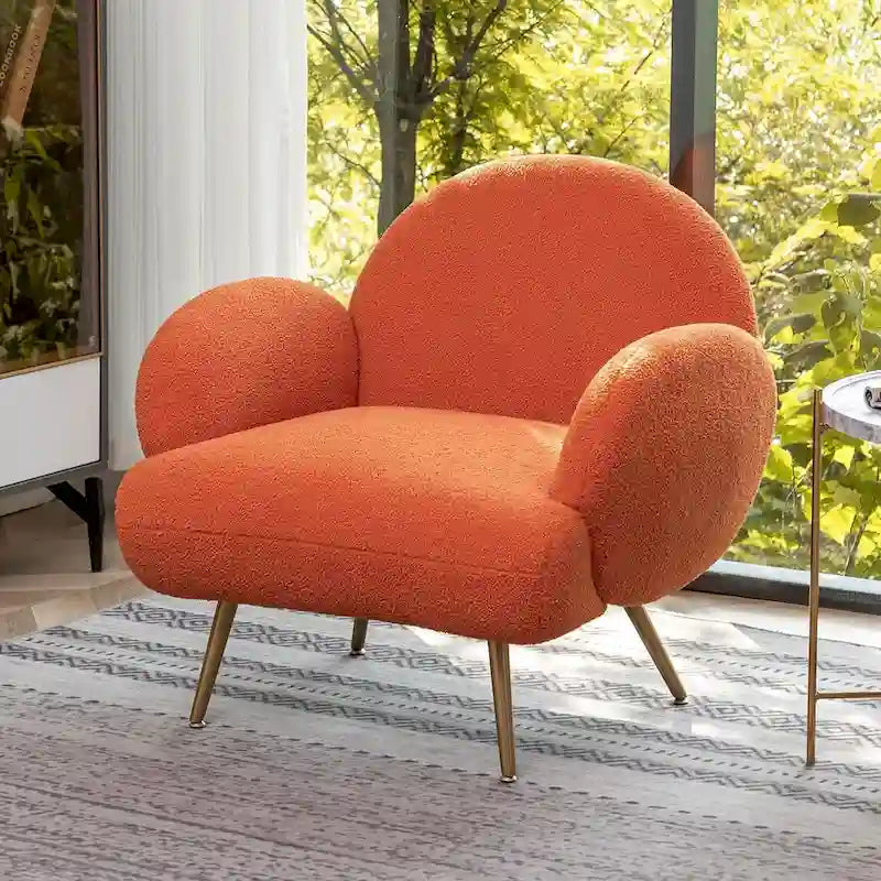 Fauteuil d'appoint moderne rembourré pour salon, chambre à coucher