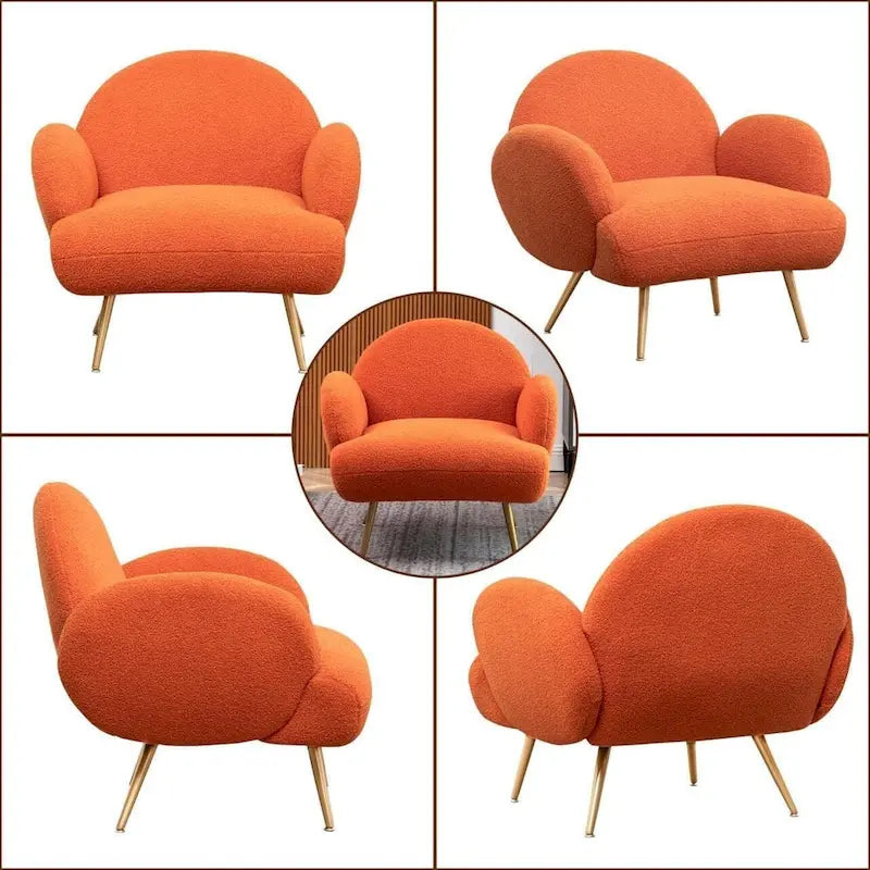 Fauteuil d'appoint moderne rembourré pour salon, chambre à coucher