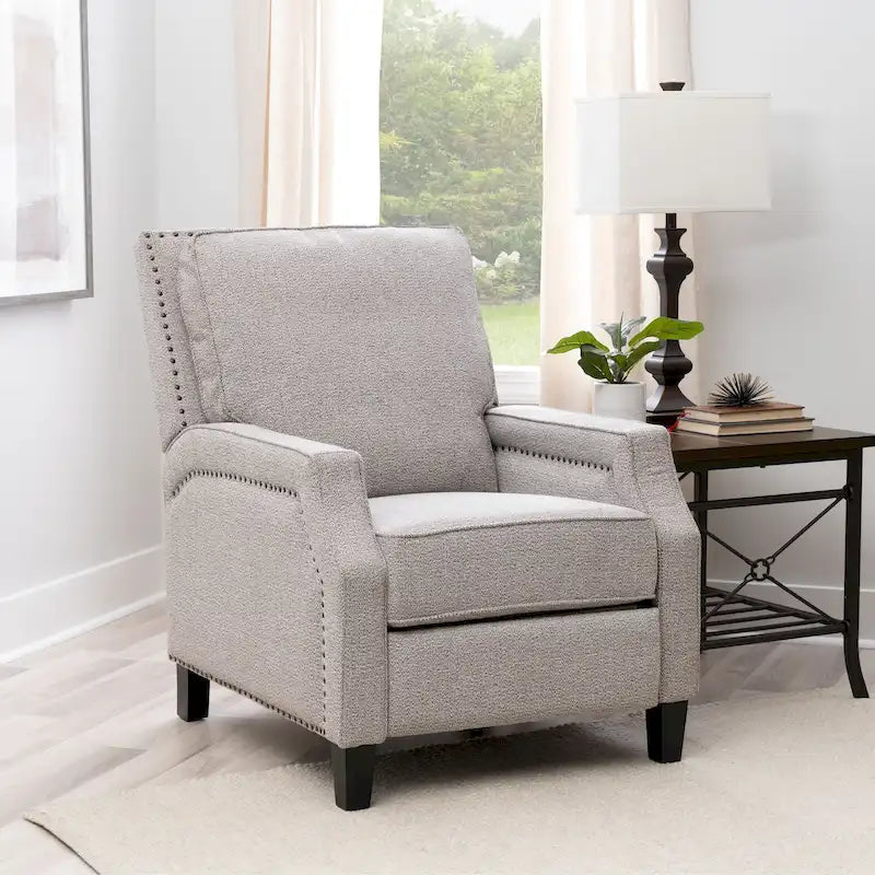 Fauteuil inclinable à dossier poussé et rembourré