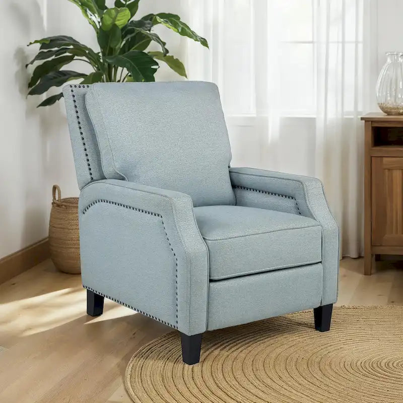 Fauteuil inclinable à dossier poussé et rembourré