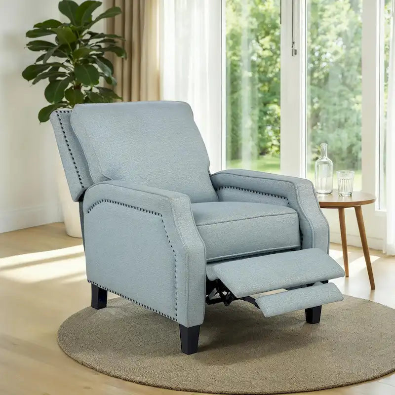 Fauteuil inclinable à dossier poussé et rembourré