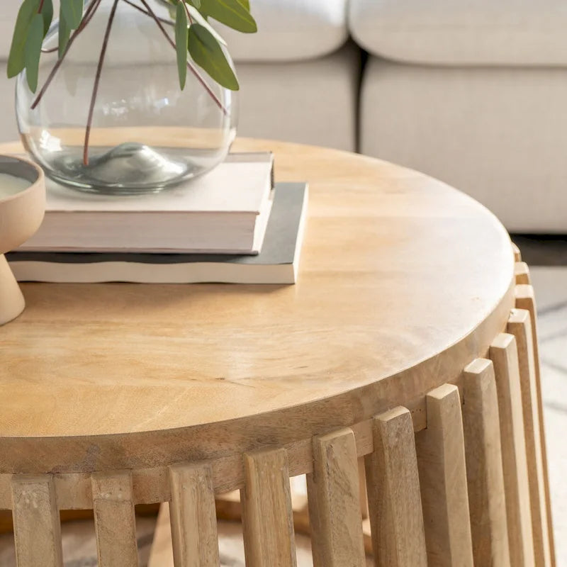 Table basse en manguier naturel