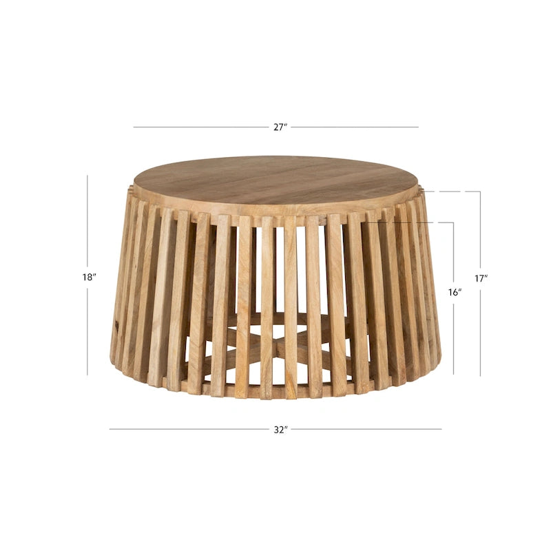 Table basse en manguier naturel