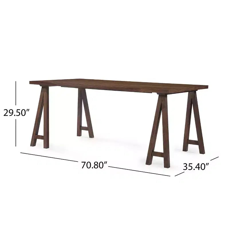GDFStudio Hampton 7 Pieces Mid Century Modern Upholstered Rubber Wood Dining Set